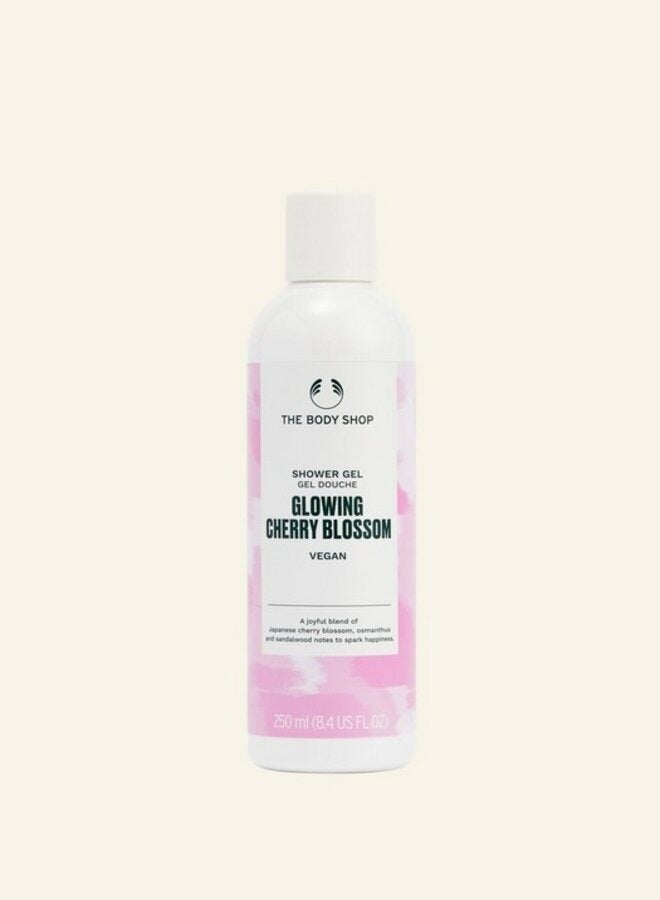 Glowing Cherry Blossom Shower Gel – Floral & Fruity Body Cleanser with Notes of Japanese Cherry Blossom, Osmanthus Flower & Sandalwood | Refreshing, Gentle Cleanse for All Skin Types, 250ml