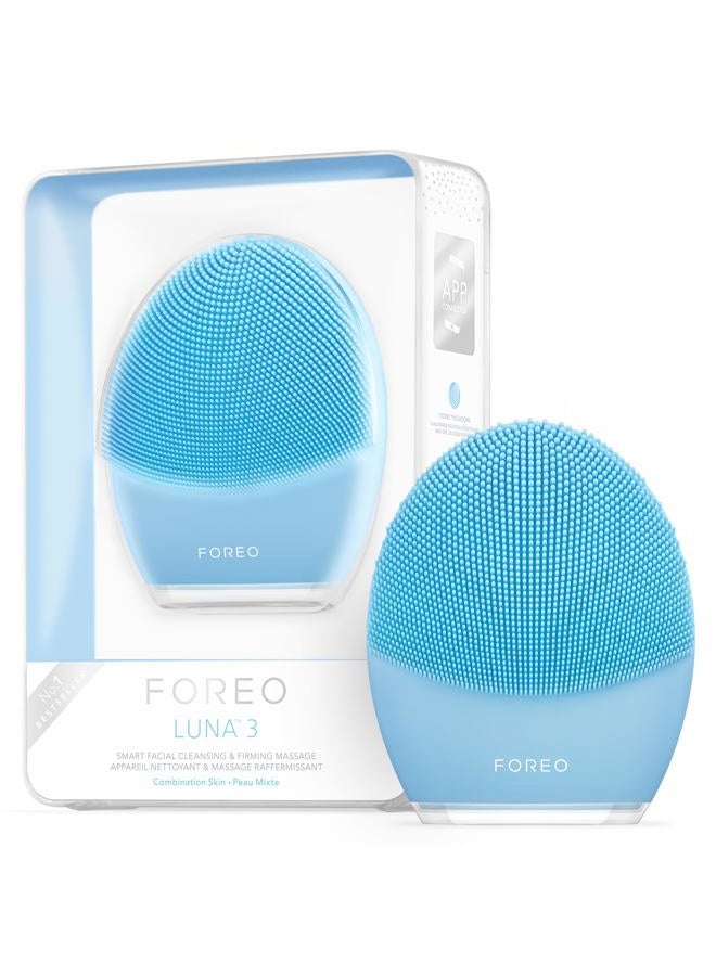 LUNA 3 Facial Cleansing Brush | Combination skin | Anti Aging Face Massager | Enhances Absorption of Facial Skin Care Products|For Clean&Healthy Face Care|Simple&Easy|Waterproof|Battery Powered