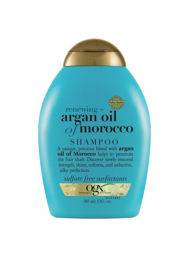 , Hair Shampoo, Sulfate-Free, Renewing Argan Oil, 13 Fl Oz