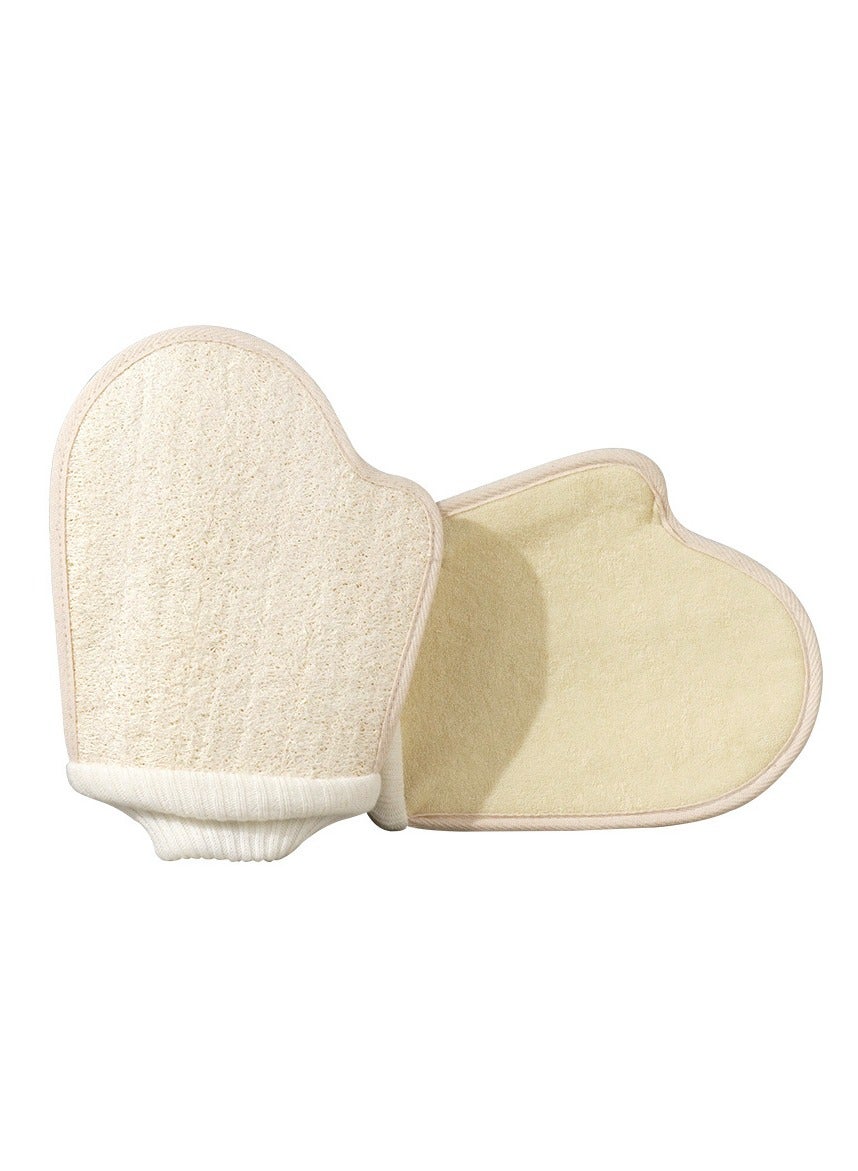 Natural Exfoliating Loofah Pad Sponge - Handheld Body Scrubber, Gentle Skin Cleanser for Deep Exfoliation