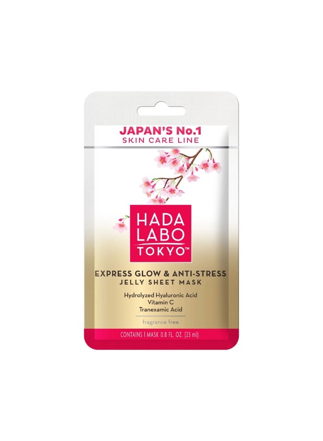 Express Glow & Anti Stress Jelly Face Sheet Mask 23ml