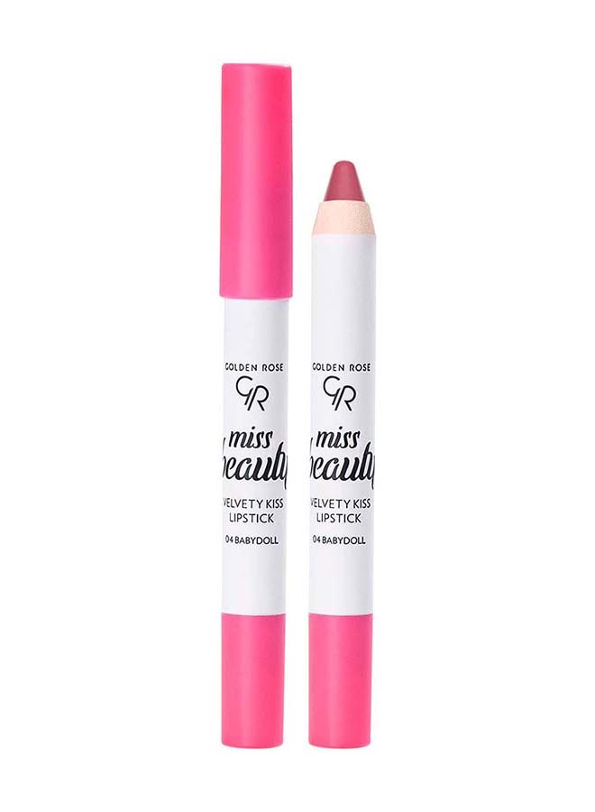 GOLDEN ROSE MISS BEAUTY VELVETY KISS LIPSTICK NO: 04 BABY DOLL