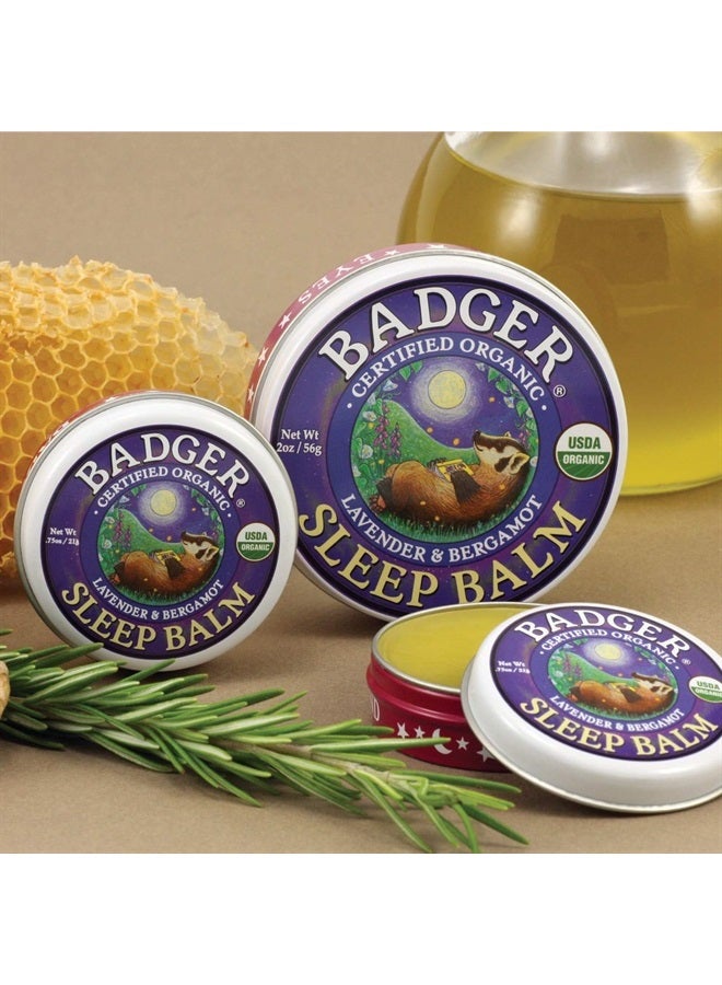 Sleep Balm, Lavender & Bergamot, Natural Sleep Balm, Scented Relaxing Balm for Children and Adults, Calming Night Balm, Organic Sleep Balm, 0.75 oz (3 Pack)
