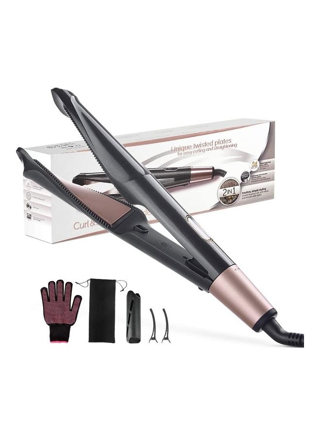 Hair Curler Set in Black and Pink Color