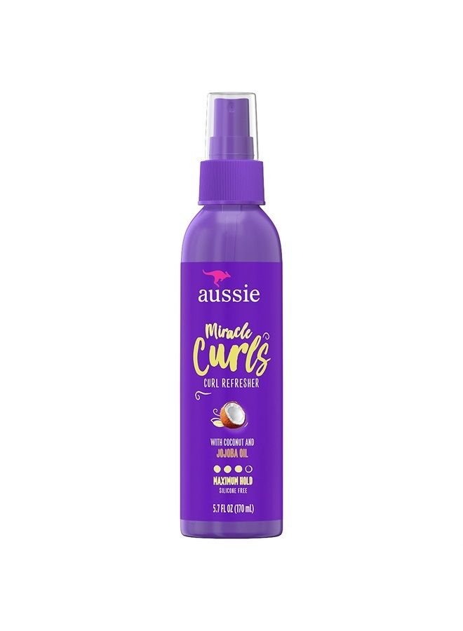 Miracle Curls Refresher Spray Gel With Coconut & Jojoba Oil 5.7 Ounce, 5.7 Ounces