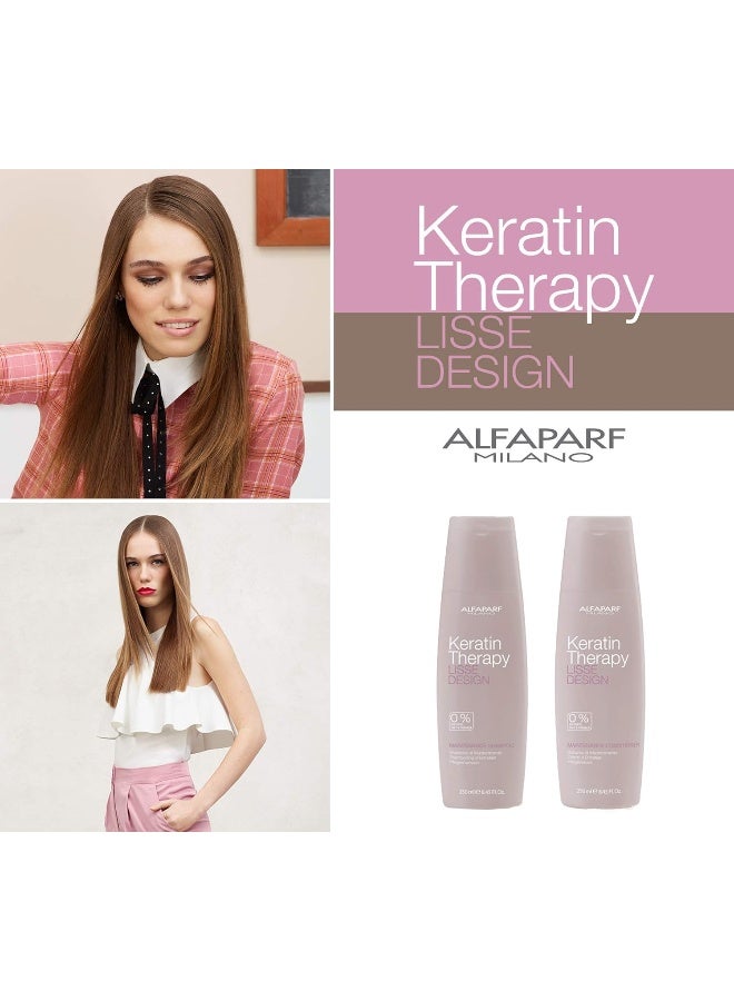 Keratin Therapy Lisse Design Maintenance Conditioner 250ml | Sulfate-Free Conditioner for Keratin-Treated Hair, Smooth, Frizz Control, Hydration And Shine for Dry, Damaged Hair - image 4
