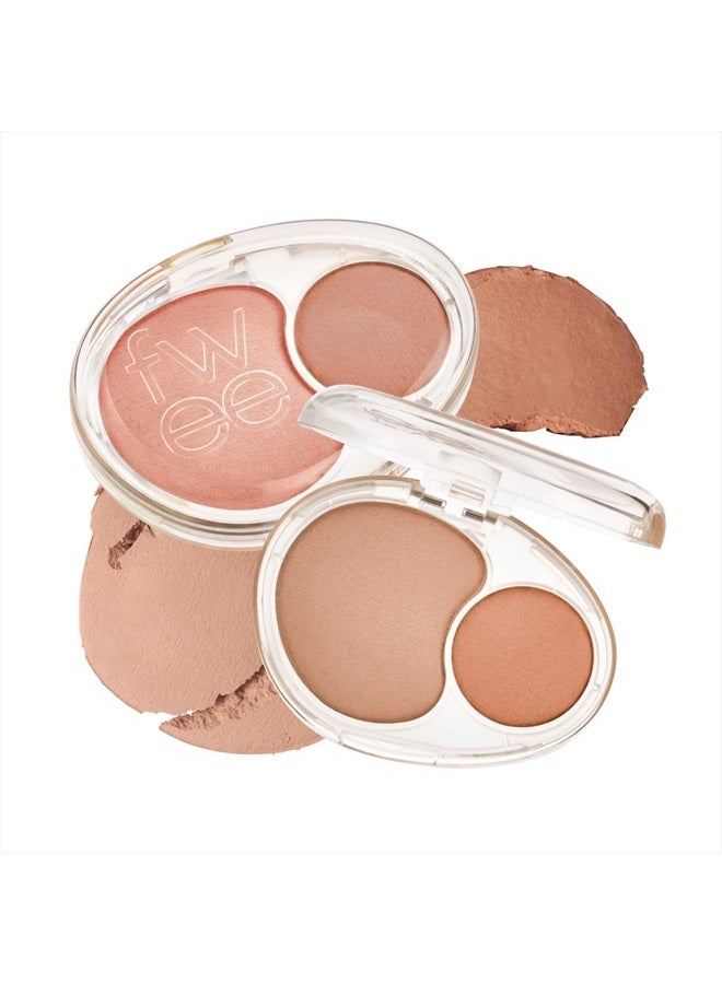 Mellow Dual Blush | ND02 Down Tempo | Dual Color, Jelly Texture, 12 Colors, Longwear, Long-lasting | 7.2g