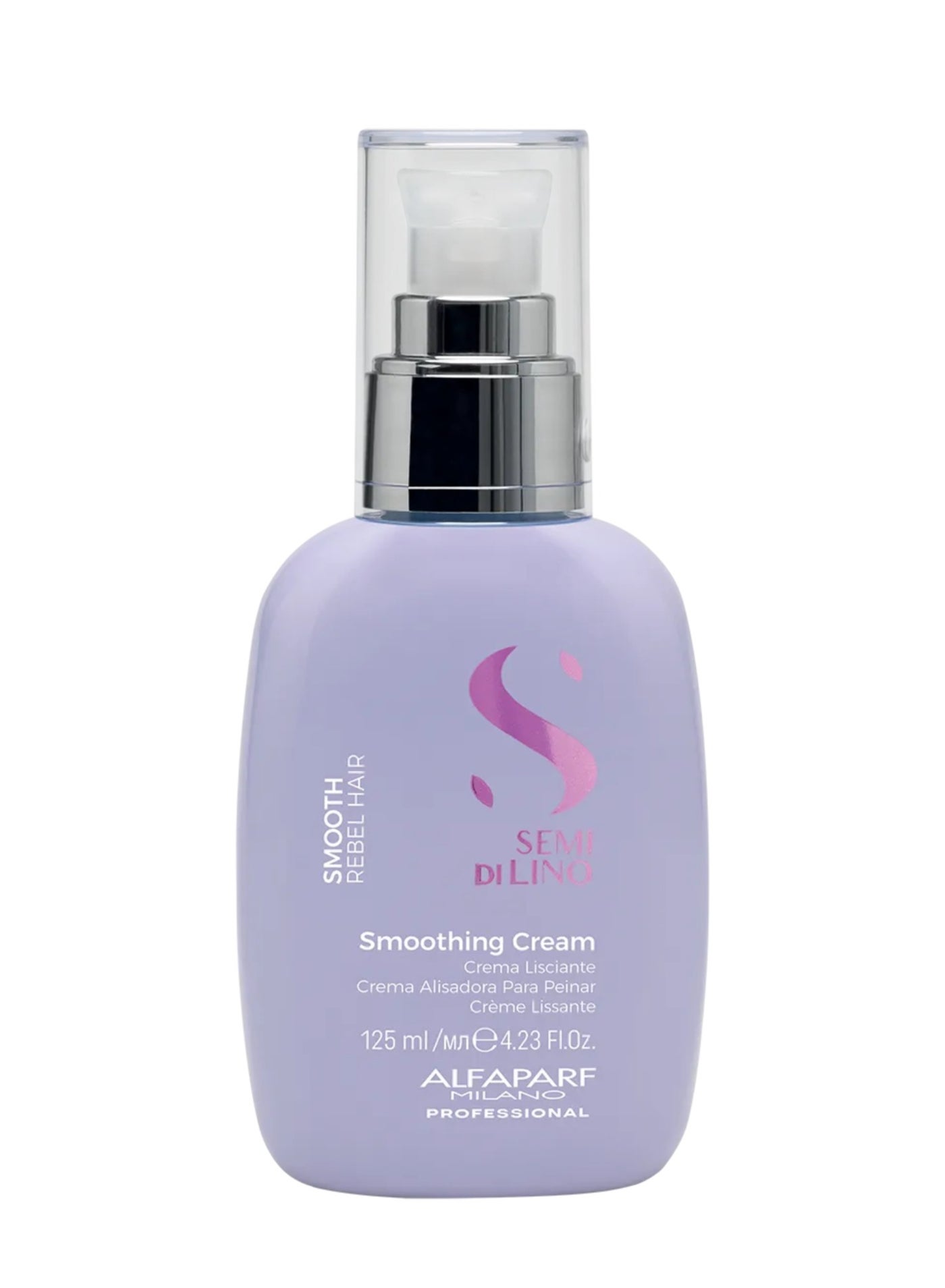 Semi Di Lino Smooth Rebel Hair Smoothing Leave-In Cream 125ml | Anti-Frizz Leave-In Cream, Smooth Styling, Heat Protection And Shine