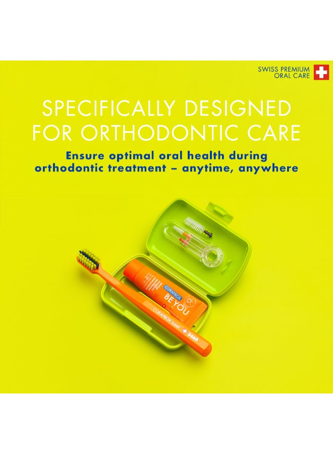 Travel Set Ortho Green I Includes CS 5460 Travel Toothbrush, 10ml Be You Toothpaste, CPS Prime 07 & 09 Interdental Brushes I Compact Oral Care Kit for On-the-Go - image 3
