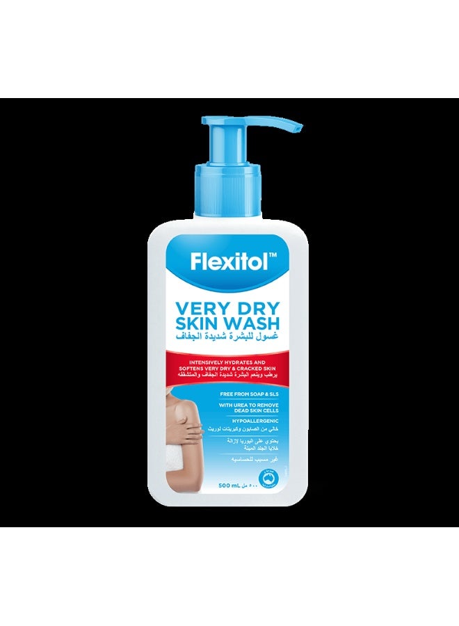 Flexitol Very Dry Skin Wash for Gentle Cleansing of Dry Skin – 500ml