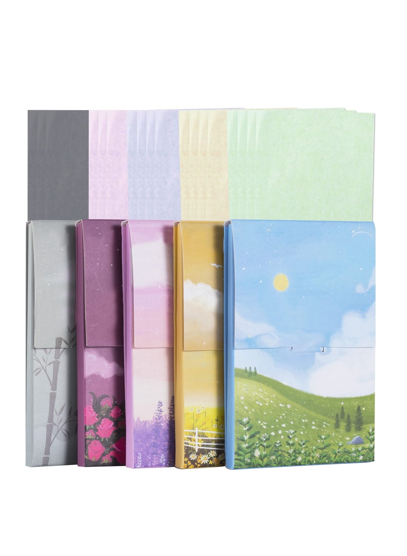 5 Boxes Oil Blotting Sheets, (500 Sheets total), Face Oil Control Film Oil-Absorbing Paper for Men Women