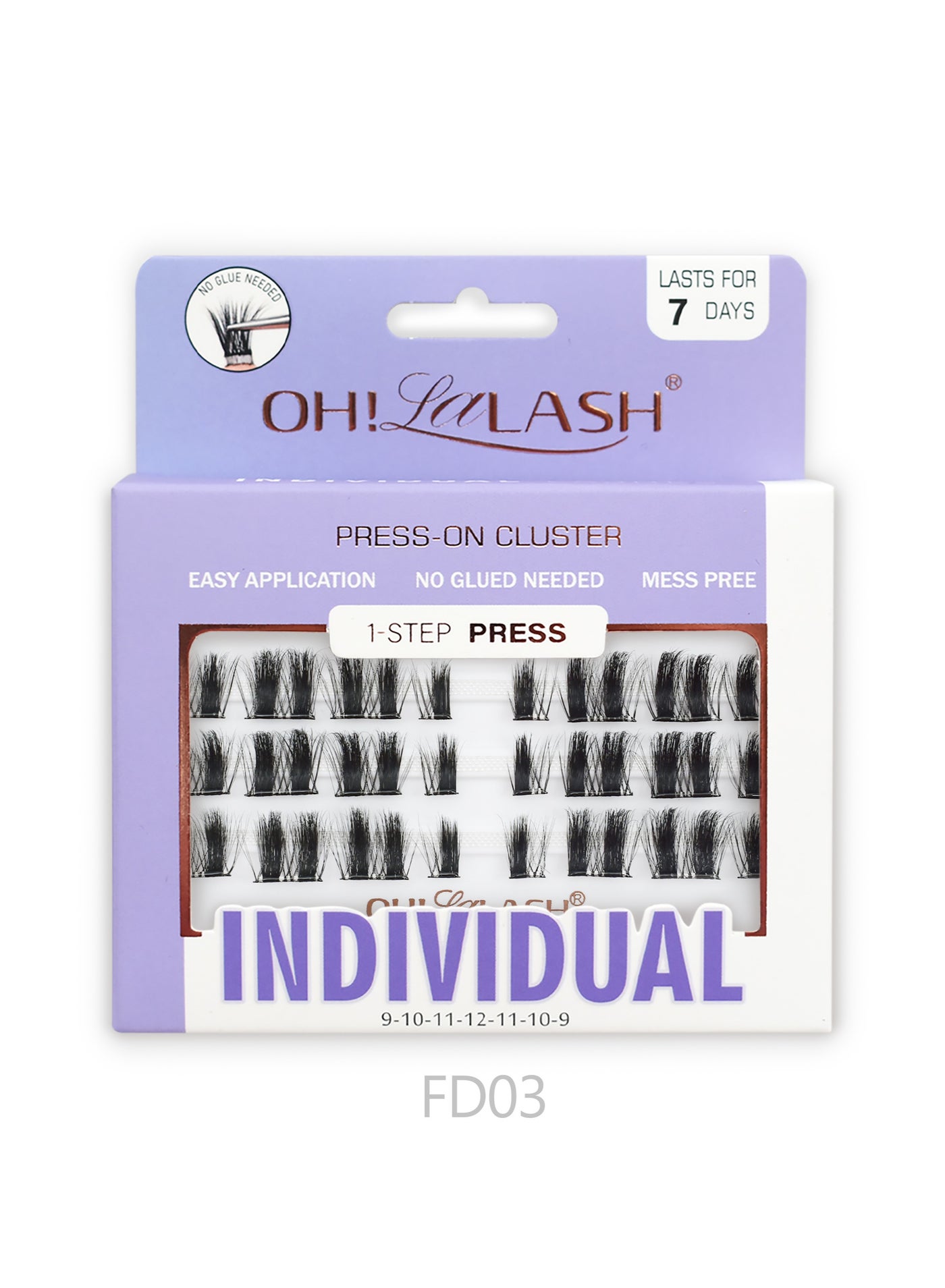 30pcs lash clusters, pre-glued self adhesive eyelash extensions DIY individual for lady
