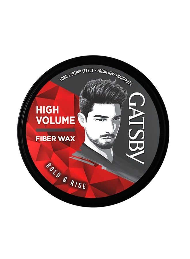 Gatsby Hair Styling Fibre Wax Bold and Rise, 75g