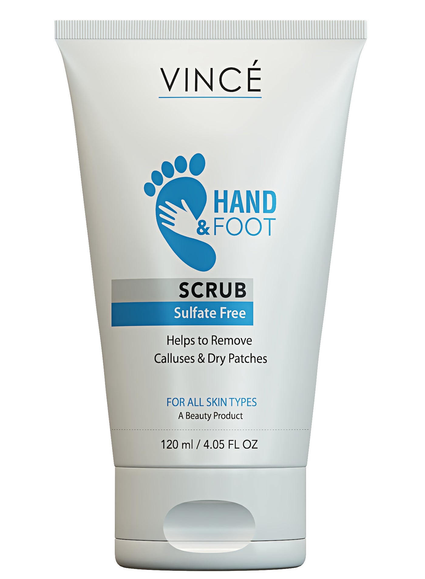 Hand & Foot Scrub – Exfoliates Dead Skin & Removes Rough Patches – Deeply Cleanses, Moisturizes Dry Skin,  Restores Softness & Radiance – Smooth, Supple Hands & Feet, 120ml