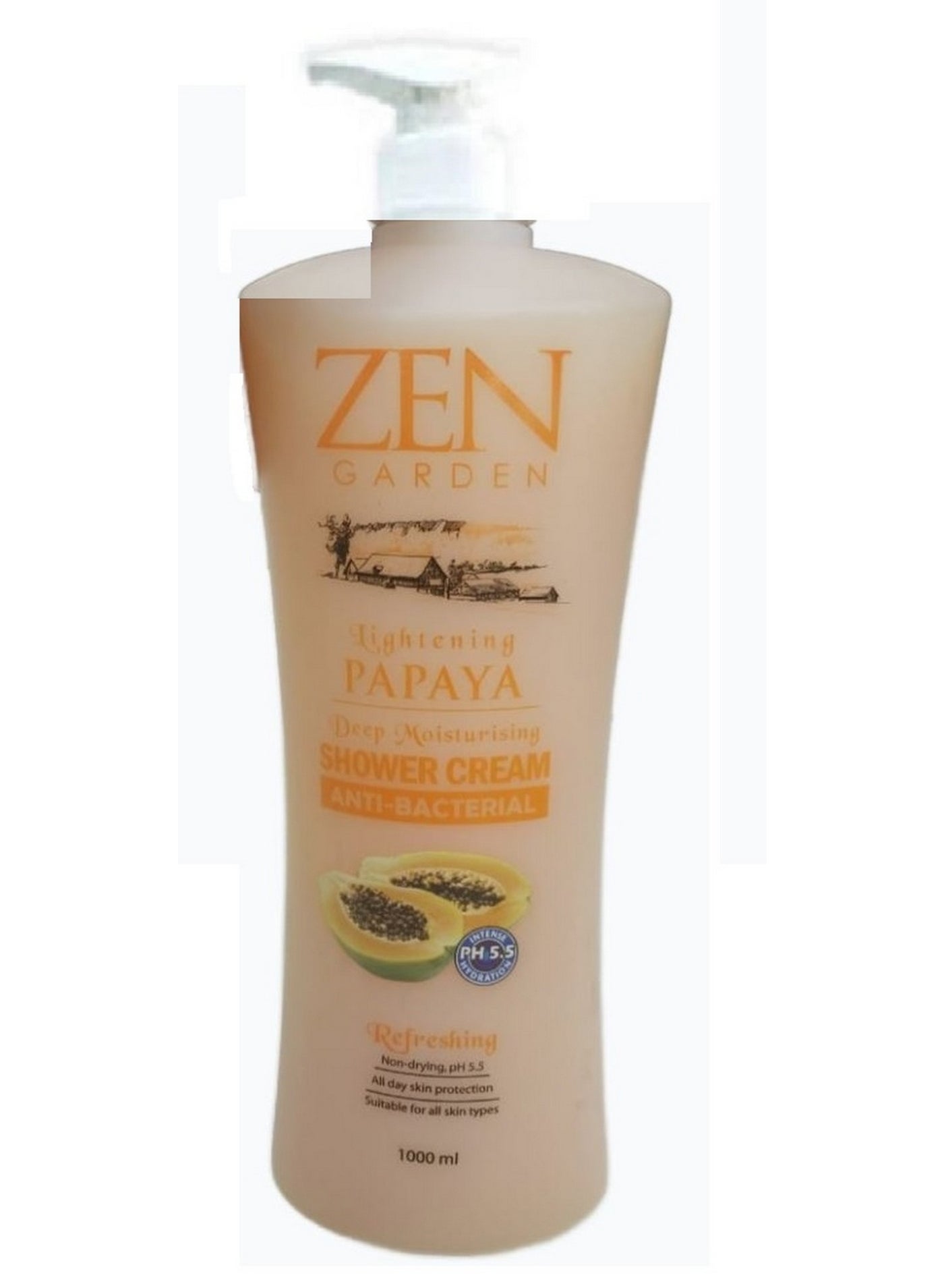 Lightening Papaya Deep Moisturising Antibacterial Shower Cream 1 L