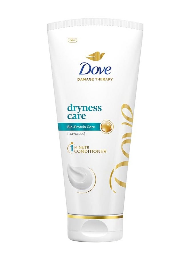 Dryness Care 1-min Conditoner with Bio-Protein Care and Glycerol for dry and rough hair, for upto 72 hours^ of effortlessly detangled, soft and touchably smooth hair | 175ml