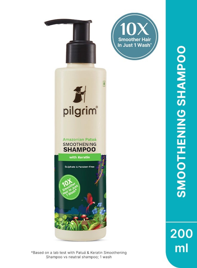 Patua And Keratin Hair Smoothening Shampoo (200Ml) For Dry And Frizzy Hair Sulphate And Paraben Free Shampoo For Women And Men