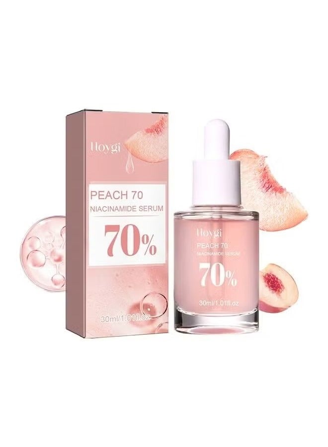 Peach 70% Niacinmide Serum 30ml / Rightening Hydrating Face Serum Hyperpigmentation Treatment Reducing Melanine Daily Clean Beauty (1.01 fl. oz.)