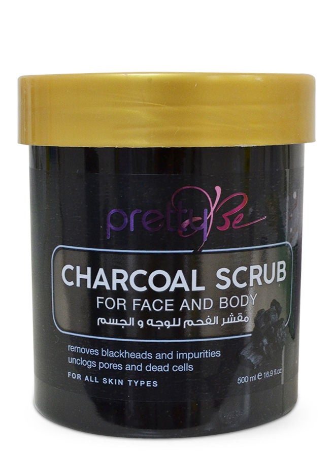 Charcoal Scrub for Face and Body for All Skin Types 500ml