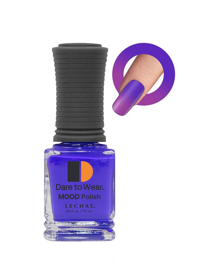 Color Changing Nail Polish 15ml Glossy Super Shine Nail Lacquer 15ml Fast Dry Long Lasting Nail Enamel Temperature Change Mood Color Polish Nail Art No Need UV LED Lamp No curing Manicure Nail Paint