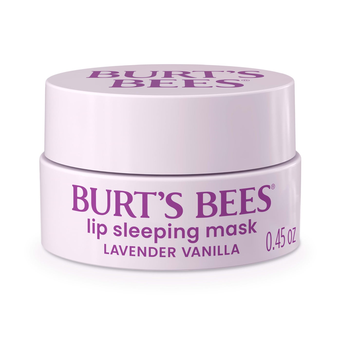 Burtâ€™s Bees Stocking Stuffers, Lavender Vanilla Lip Sleeping Mask, With Hyaluronic Acid and Squalane Moisturizer To Instantly Hydrate Lips, Overnight Lip Mask, Lip Treatment Christmas Gifts, 0.45 oz.