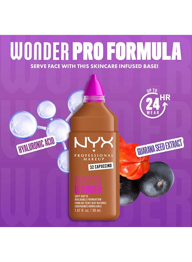 Make 'EM Wonder, 24H Soft Matte Foundation, Undetectable  Finish, Cappuccino - image 4
