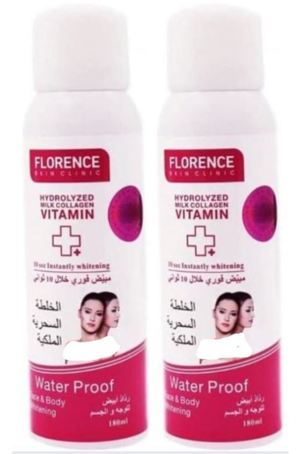 FACE BODY WHITENING SPRAY 180 ML 2PC