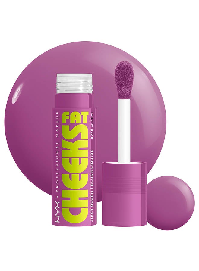 Fat Cheeks Juicy Blush, Liquid Blush, 12 HR Wear, Blueberry Burst