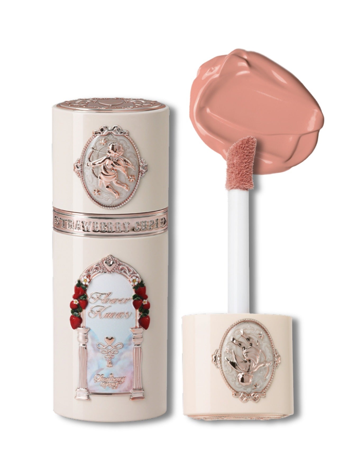 Strawberry Cupid All Day Glow Liquid Blush Second-Skin Milky Texture Hydrating & Long-Lasting （05 Rum Cocoa）