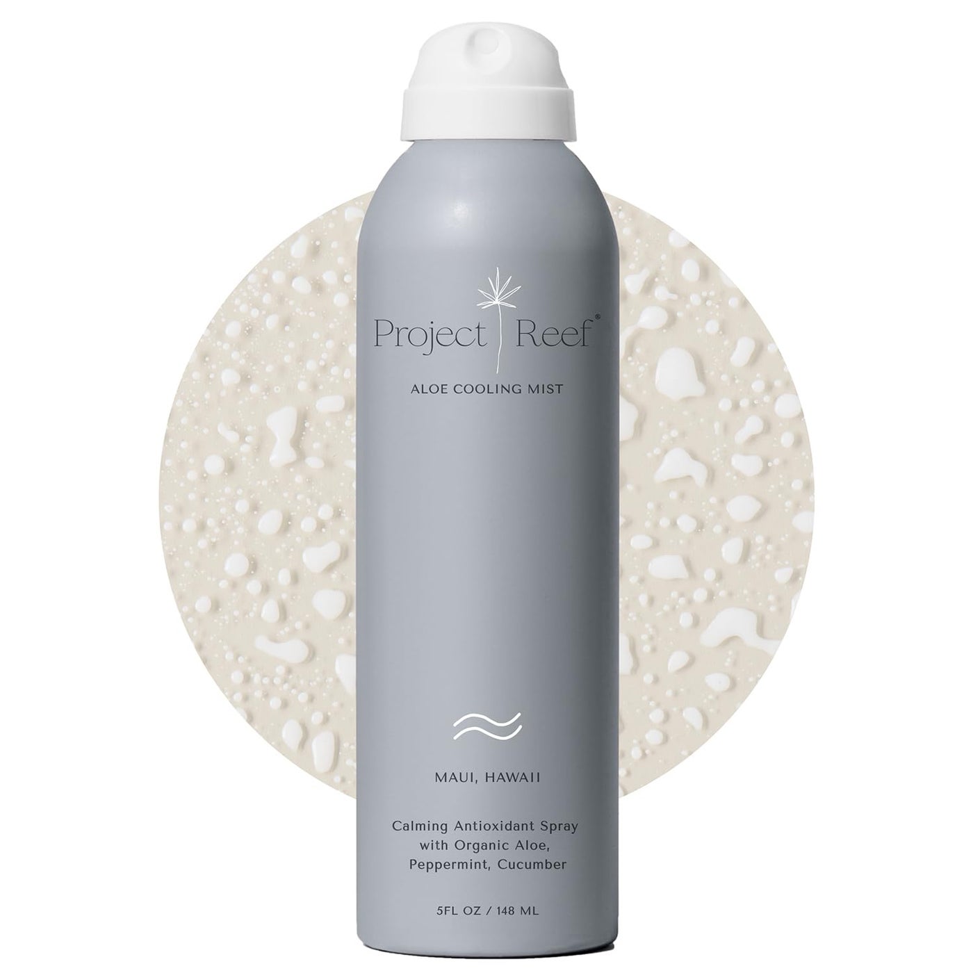 Project Reef Non-Aerosol Aloe Cooling Mist â€“ Vegan, Ocean Friendly & Hydrating After-Sun Spray with Organic Aloe Vera, Peppermint & Cucumber â€“ Natural Sunburn Relief & Daily Skin Refreshment, 5 fl oz