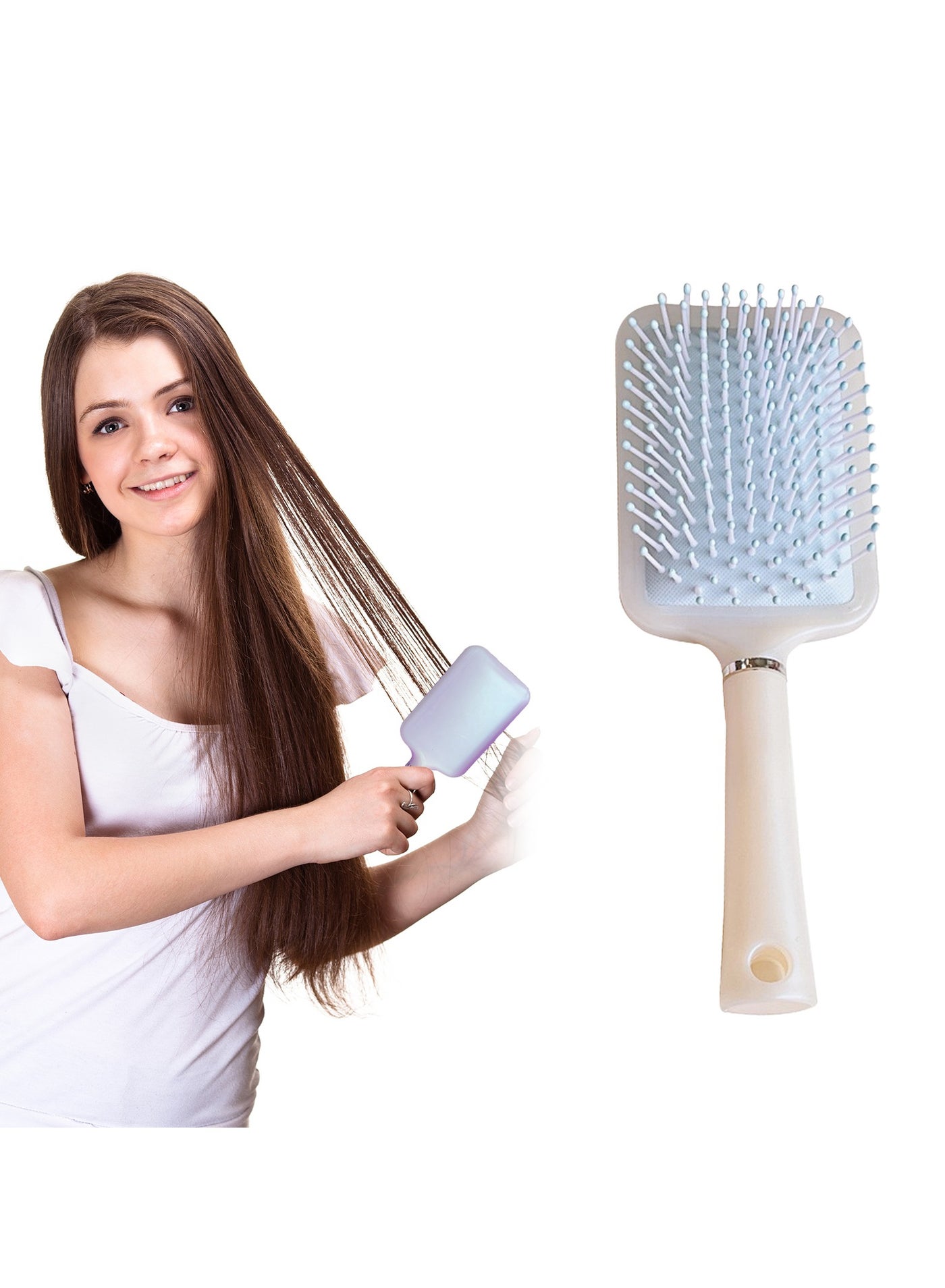 Adando Air Cushion Comb Curl Defining Brush Massage Comb Detangler Hair Antistatic Resin Home Salon Combs Hairdressing Tool for Women/Men/Home/Barbershop/Shaping/Defining(Pearlescent pigment)