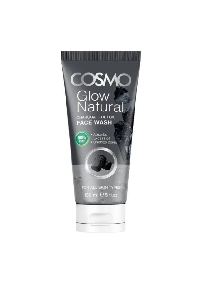 Glow Natural Charcoal Detox Face Wash 150ml