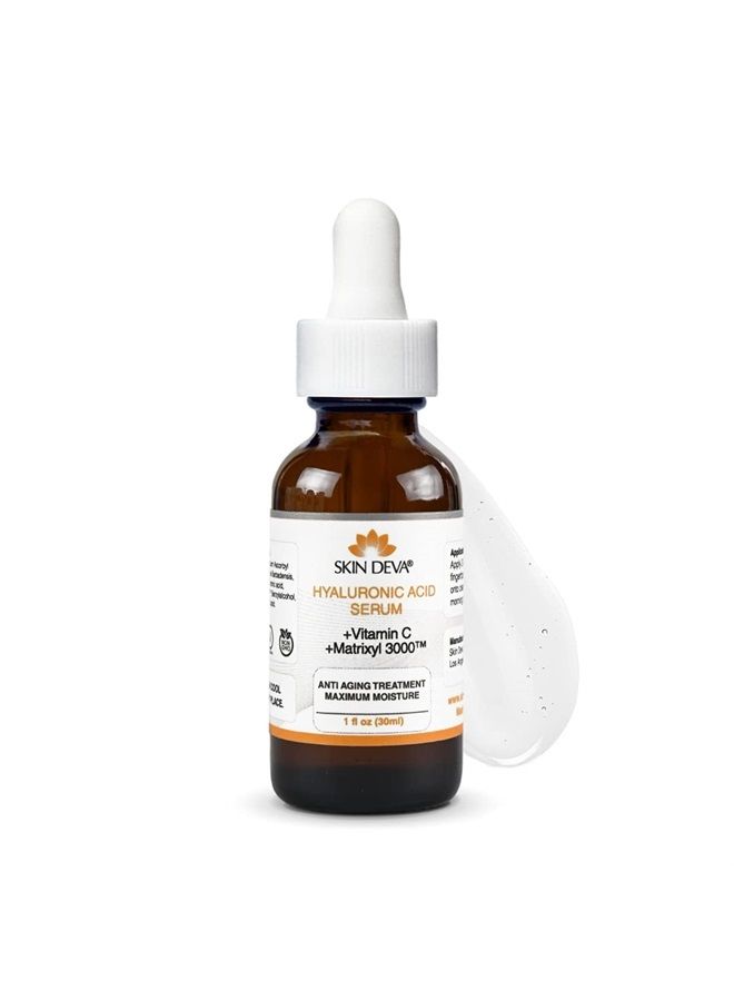 1 oz Serum Vitamin C and Hyaluronic Acid Serum for Face + Matrixyl 3000 Anti Aging Serum, Boost Skin Collagen, Dark Spot Corrector, Anti Wrinkle Facial Serums