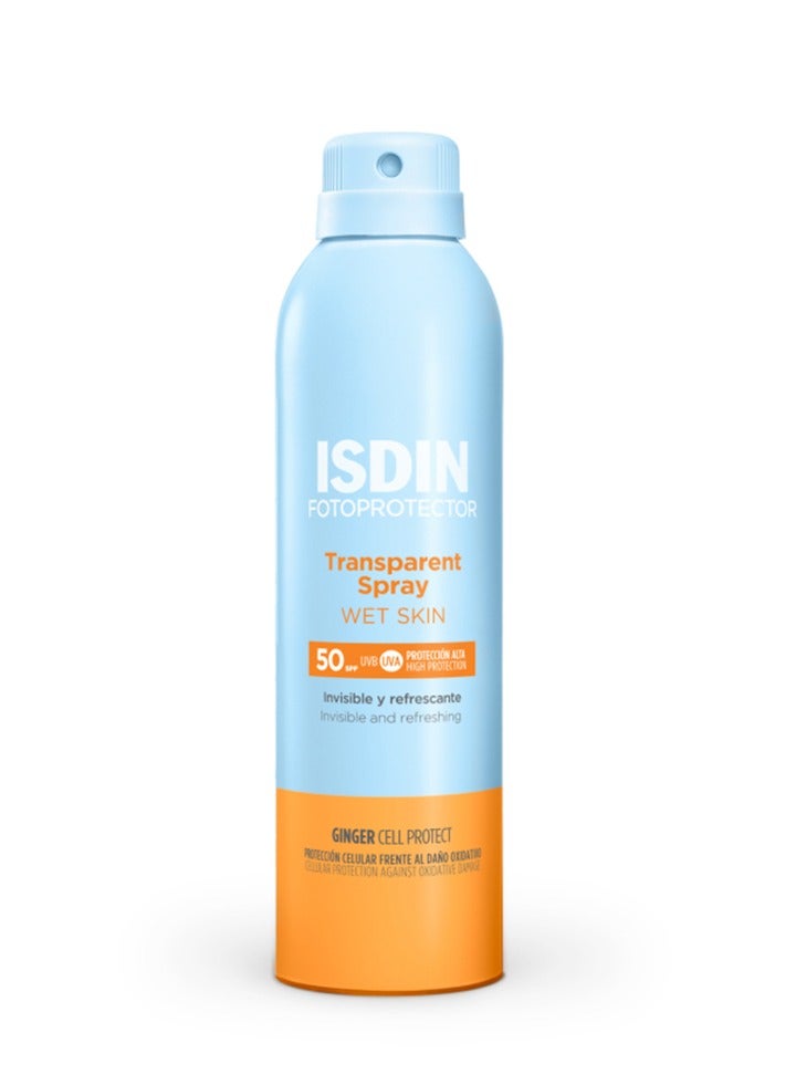 Transparent Spray Wet Skin Ginger Cell SPF+50 250 ML