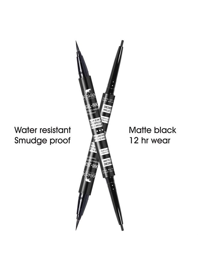 GEL INK DUAL ENDED EYELINER, Gel Eyeliner, Liquid Eyeliner