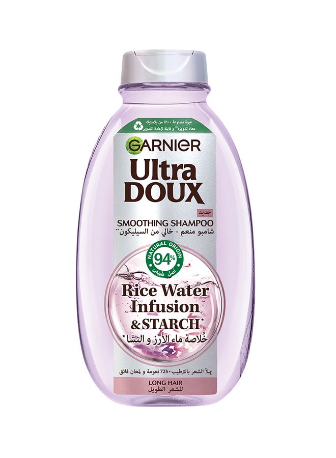 Ultra Doux Rice Water and Starch Infusion Shampoo, 400 ml + conditioner 360 ml for Smooth and Shiny Hair - image 2