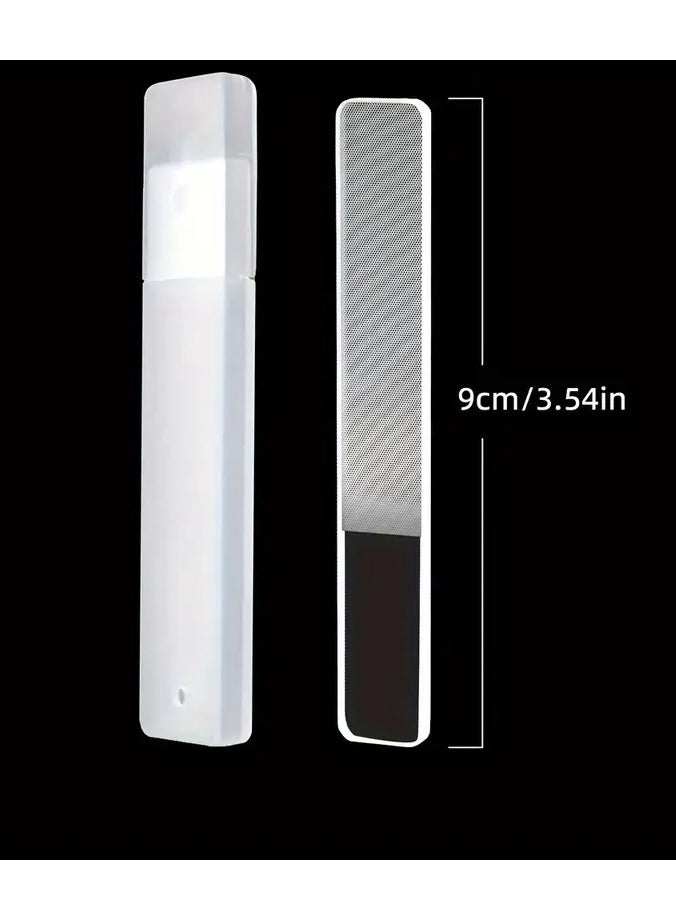 1PC Nano Glass Nail Polishing Files, Nail Block Buffer, Sanding Strip Rubbing Strip, Double Sided Polishing Strip Nail Files, Mini Fingernail Files, Manicure Pedicure Tool Foot, Hand & Nail Care, Gifts, Travel Essentials