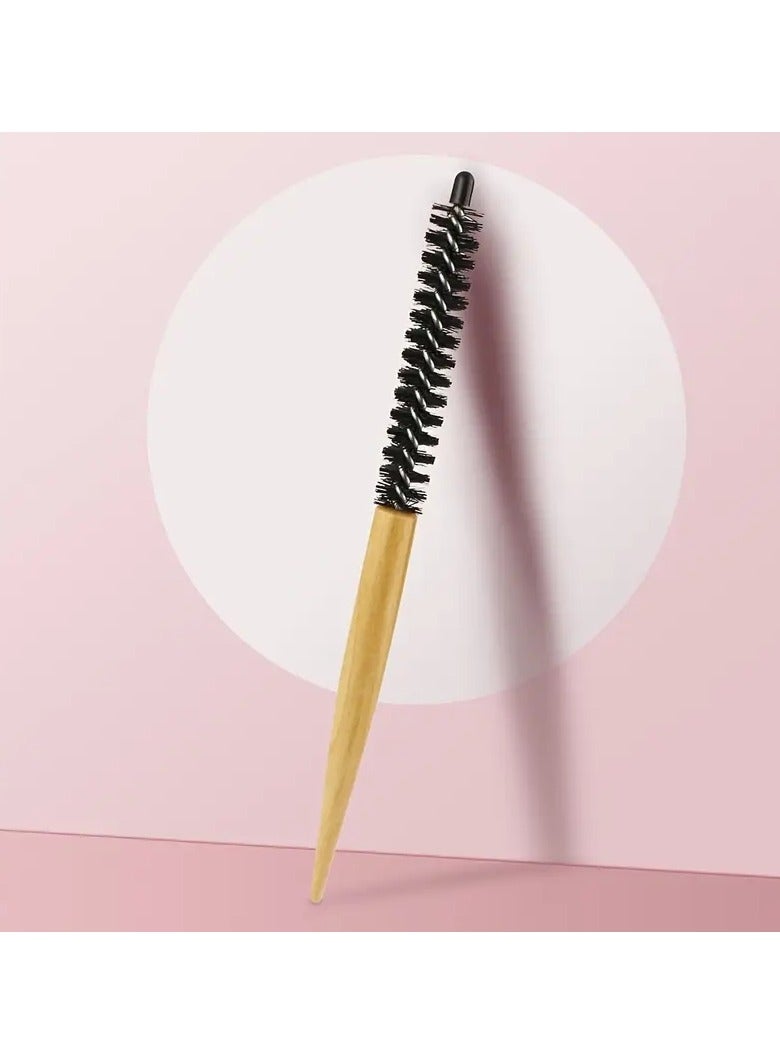 Round Hair Brush Small Hairdressing Comb Teasing Brush Makeup Comb For Hair Styling, Volumizing Bangs, Hairdressing Tool For Blow Drying Curling Straightening