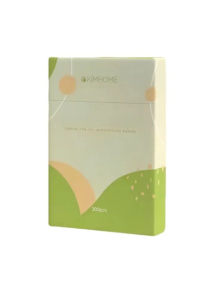300pcs Oil-Absorbing Sheets for Oily Skin - Fragrance-Free, Easy Application Makeup Tool