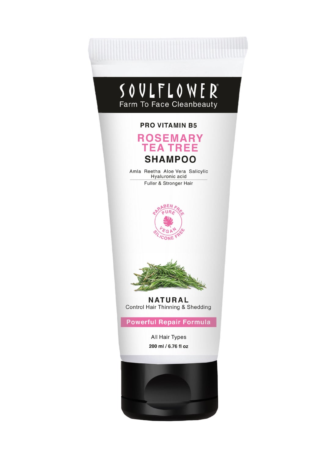 Rosemary Shampoo For Hair Growth, Controls Hair Fall, Stronger, Shiny And Long Hair And Healthy Scalp With Tea Tree, Pro Vitamin B5 | Men And Women