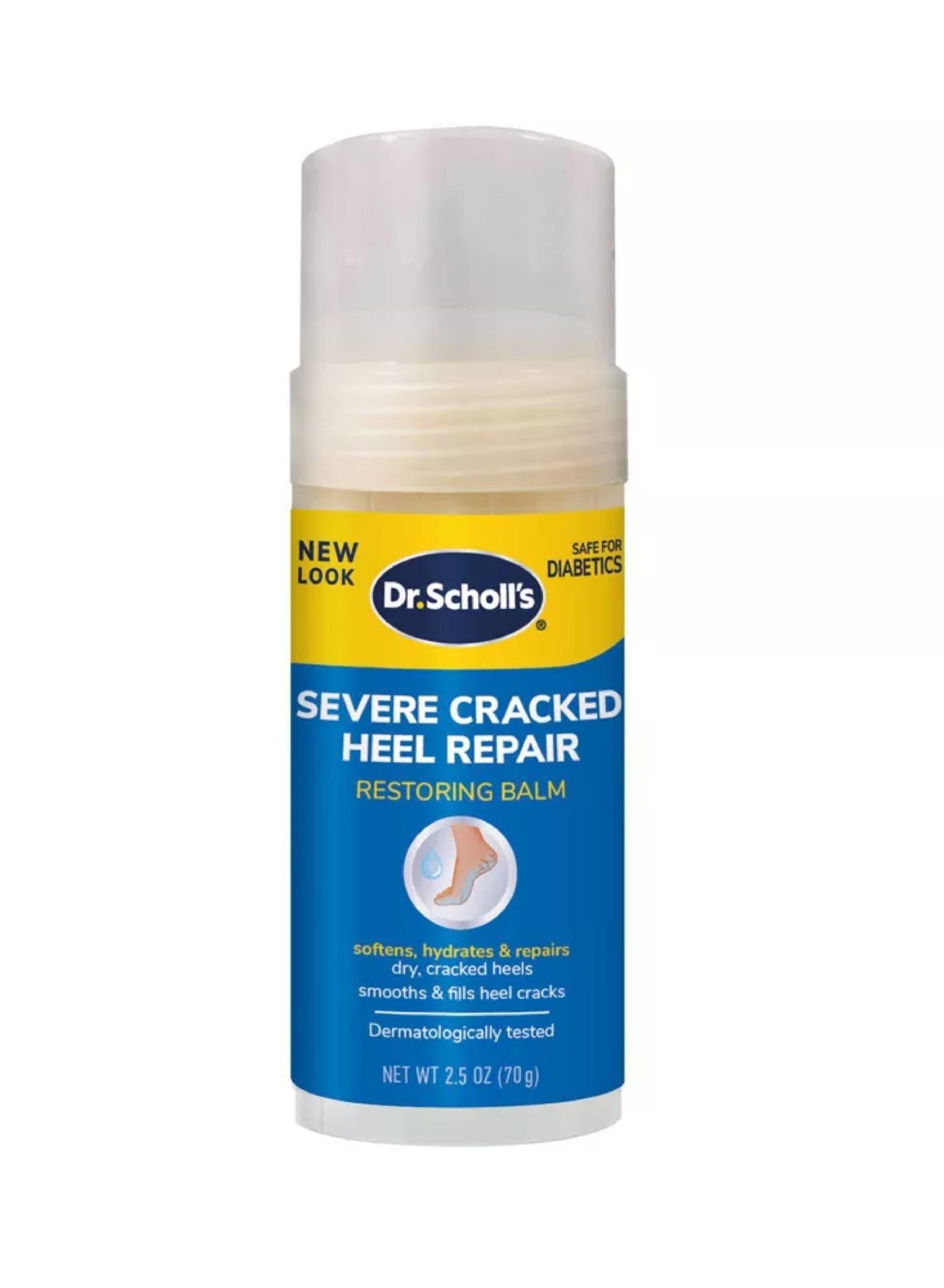 Severe Cracked Heel Repair Restoring Balm - Intensely Hydrates & Softens for Healthy Feet with 25% Urea (2.5 oz)