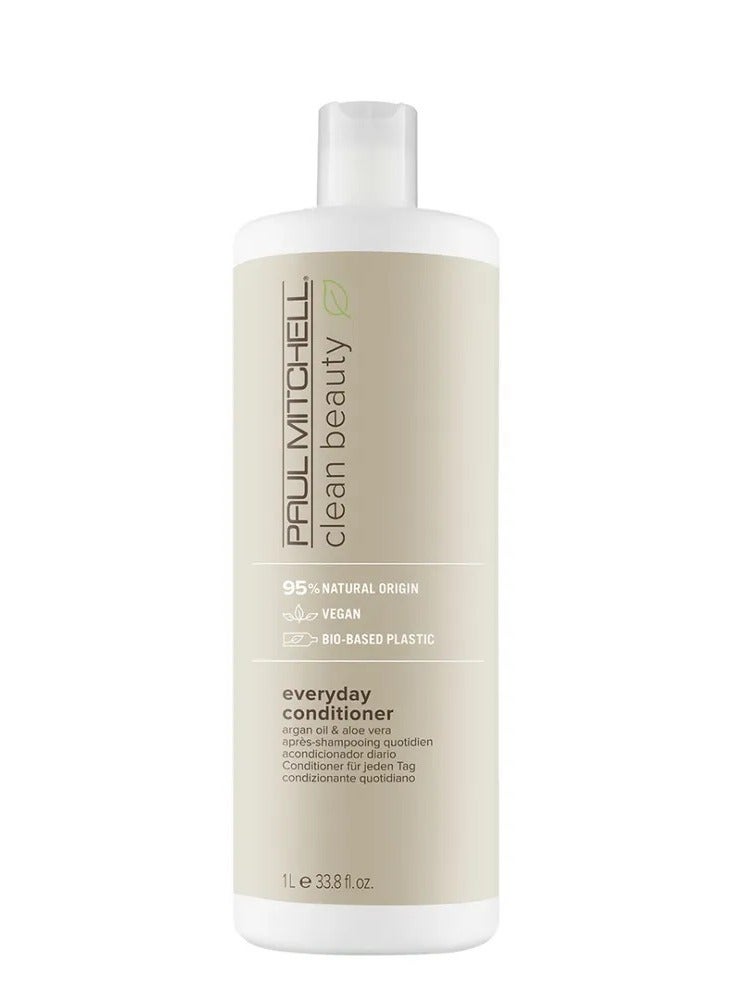 Clean Beauty Everyday Conditioner, 95% Natural Origin, Softens, Conditions, Leaves Hair Smooth and Manageable