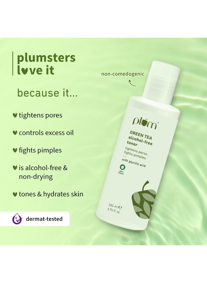 Green Tea Alcohol-Free Toner 200ml | Oily Skin, Pimple Control And Hydrating, 6.7 fl oz - image 3