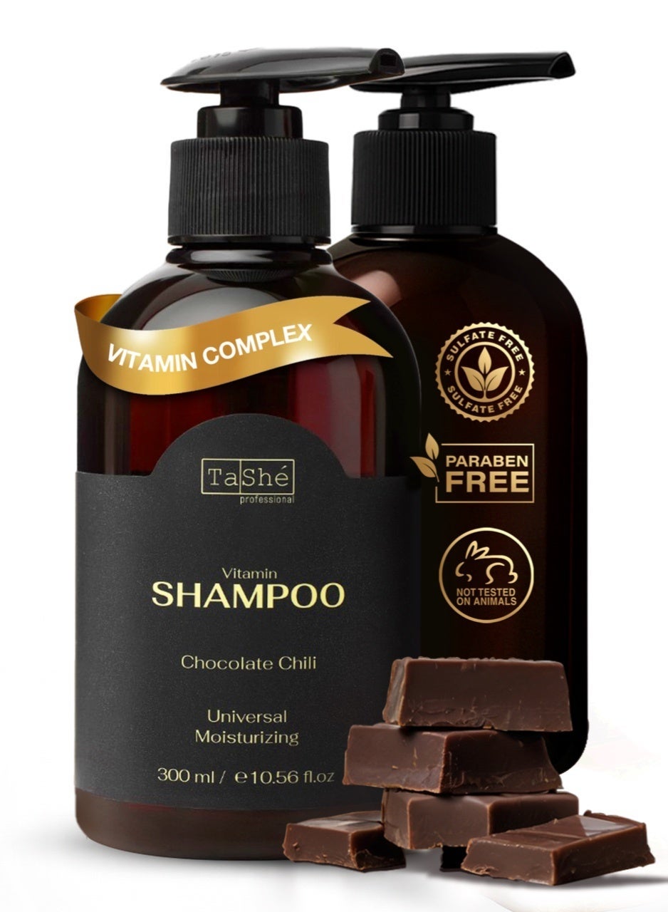 Chocolate Chili Shampoo – Hair Growth & Volume – Sulfate-Free, 300 ml