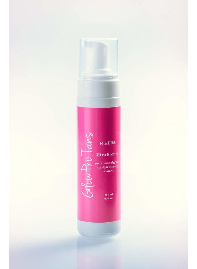 Professional Strength Tanning Mousse - 14% DHA - Spray Tan In A Bottle - Darkest Tan - Dark Self Tanner