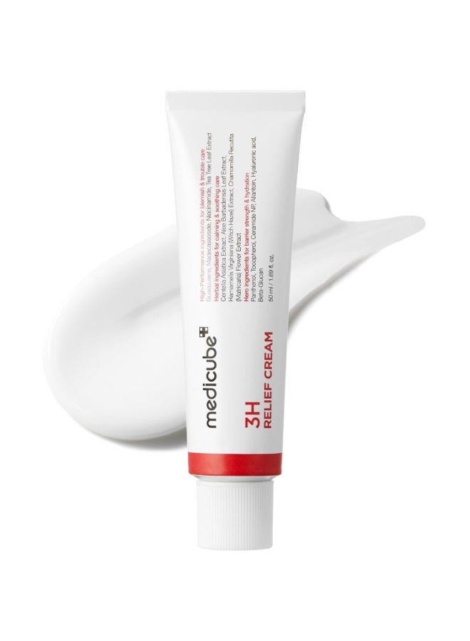 Medicube Hypochlorous Acid 3H Relief Cream Soothing Hydrating Barrier Repair for Sensitive Skin 50ml