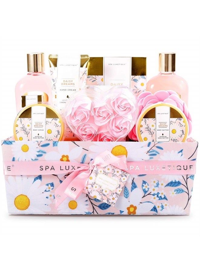 Spa Gift Baskets for Women, Spa Luxetique Spa Bath Gift Set, 12pcs Relaxing Home and Bath Gift Box with Shower Gel, Bath Salt, Essential oil, Body Lotion, Hand Cream, Mother's Day Gifts For Mom