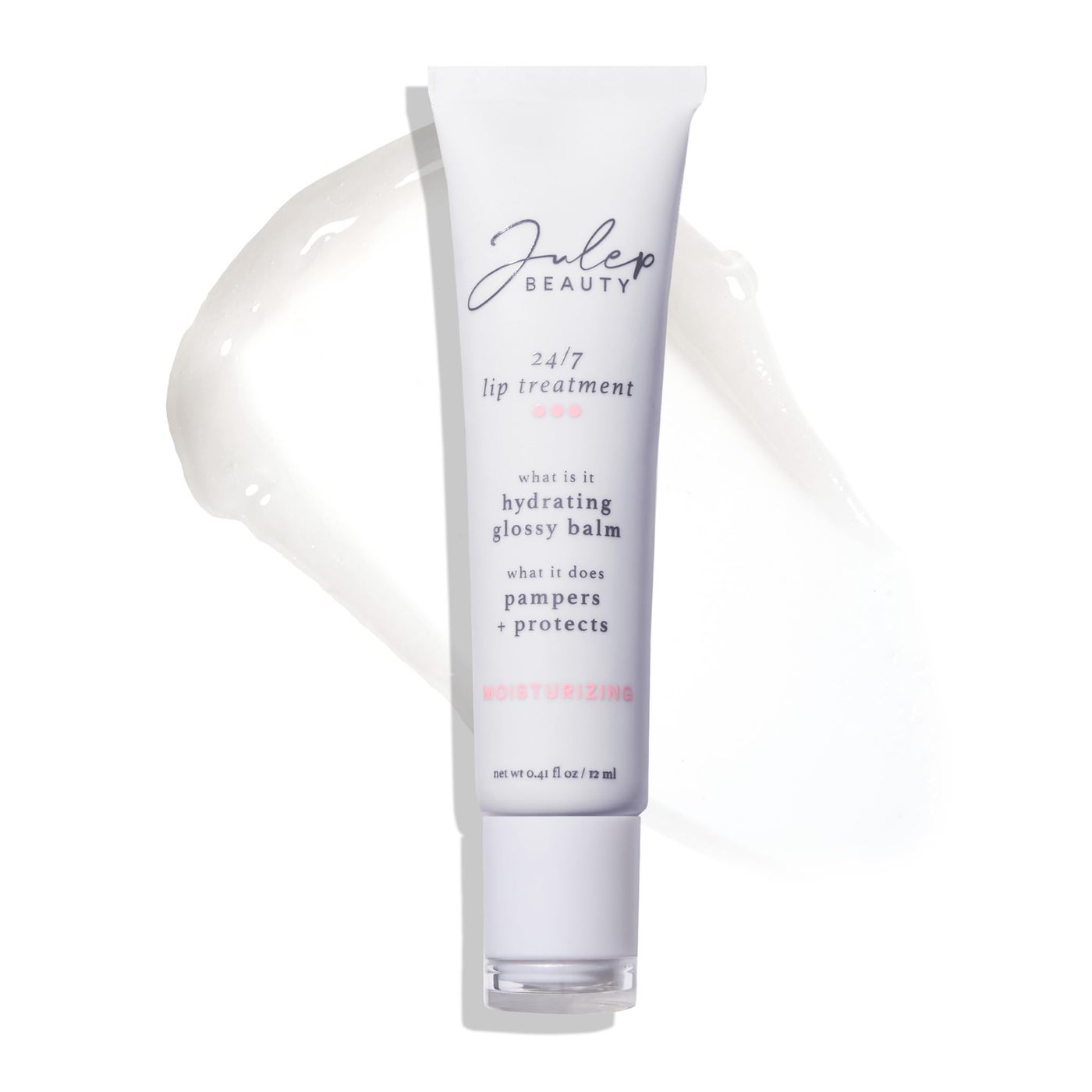 Julep 24/7 Lip Treatment â€“ Hydrating & Glossy Lip Balm and Lip Sleeping Mask with Shea Butter â€“ Moisturize, Protect & Soothe â€“ Vegan & Cruelty-Free - Clear