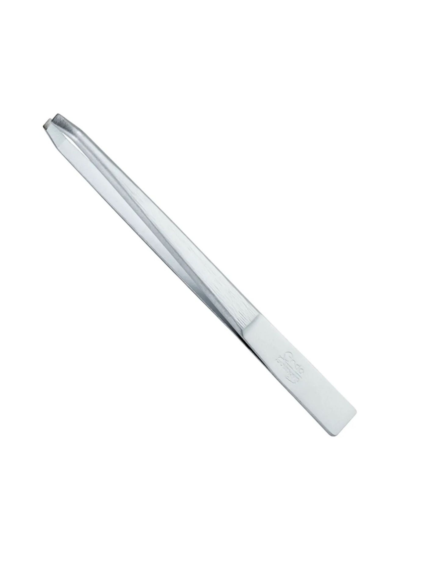 Tweezer 3 Inches Bent  Matt Chromium