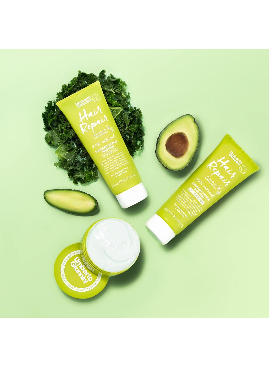 Umberto Giannini Urgent Repair Treatment 200ml – Intensive Rescue for Bleached Hair, Avocado & Protein, Deep Mask for Extreme Damage Relief 200ml - image 4